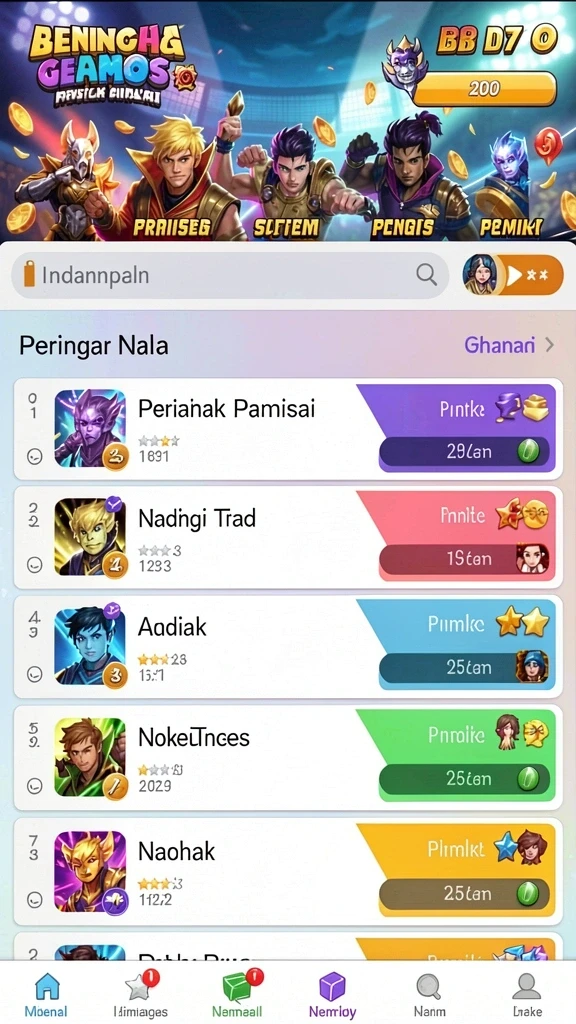 danagame - Tampilan antarmuka yang user-friendly.