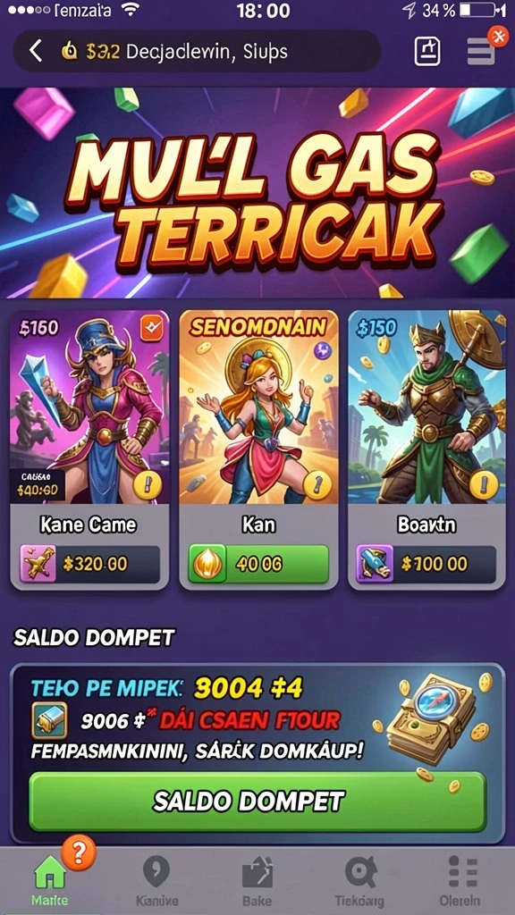 inova77 - Screenshot menunjukkan misi baru yang menantang di INOVA77.