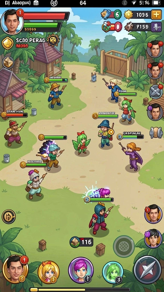 t9999 - Screenshot menunjukkan karakter utama siap beraksi.