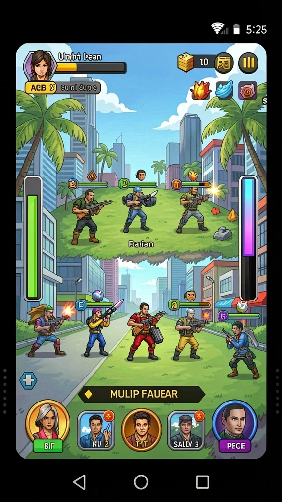 t9999 - Screenshot menampilkan misi yang menantang dan pemandangan indah.